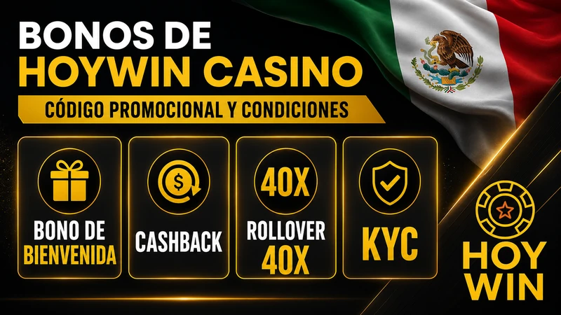 Bonos Hoywin casino con código promocional y condiciones